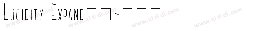 Lucidity Expand字体字体转换